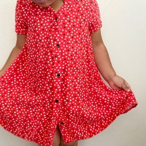 3T Red Heart Dress